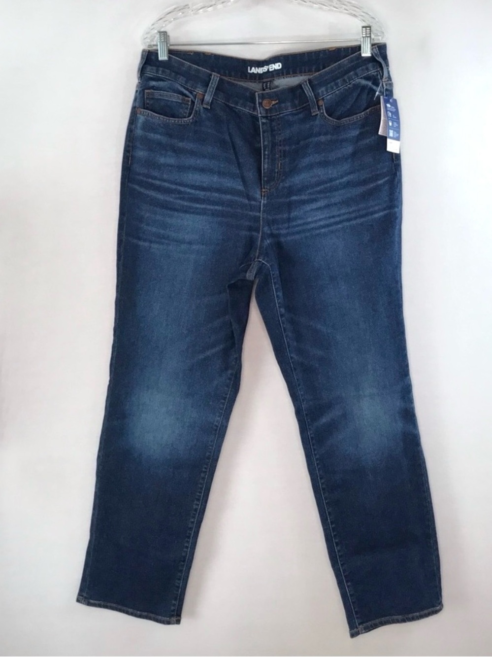 Lands' End Navy Blue NWT Straight Leg Jeans Size 18W
